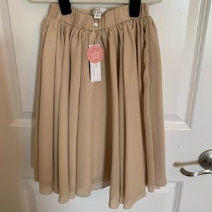 Aurora Maxi Skirt Bailey’s Blossoms 2T champagne